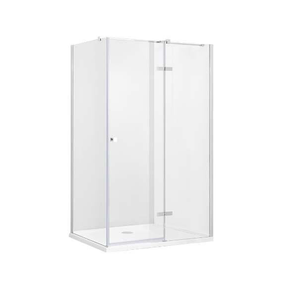 BESCO Pixa Kabina prostokątna 120x80 prawa drzwi otwierane chrom PPP-128-195-C