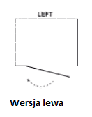 BESCO Pixa Kabina prostokątna 120x90 lewa drzwi otwierane chrom PPL-129-195-C