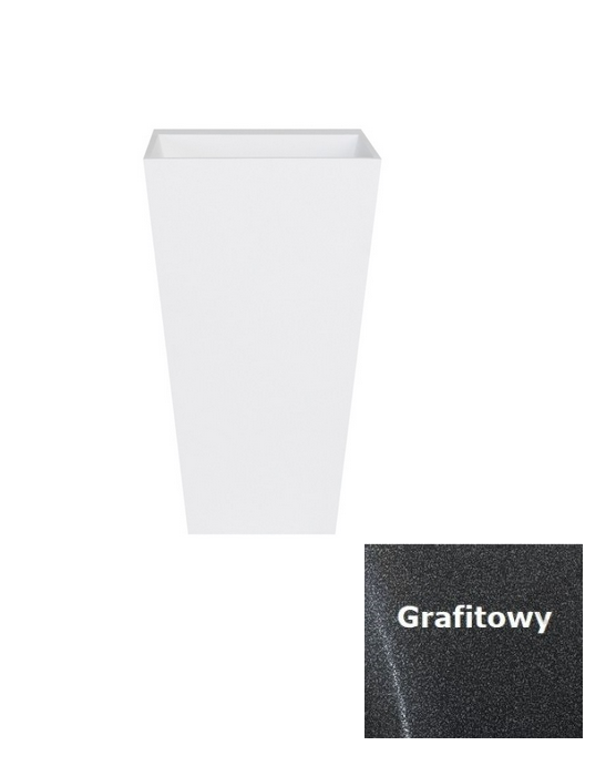 Besco Vera Glam umywalka wolnostojąca 50x41 lany marmur grafitowa UMD-V-WOG