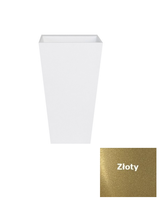 Besco Vera Glam umywalka wolnostojąca 50x41 lany marmur złota UMD-V-WOZ