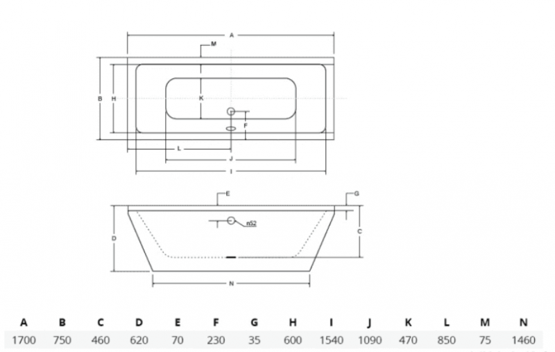 Besco Vena wanna wolnostojąca 170x75 cm akryl biały WKVE-170-WS