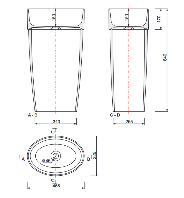 Besco Uniqa Glam umywalka wolnostojąca srebrna 46x32 cm konglomerat Mineral DuraBe IllumeCoat metaliczny srebrny UMD-U-WGS