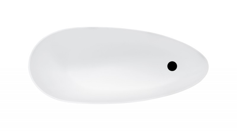 Besco Keya Glam wanna wolnostojąca 165x70 cm Mineral DuraBe srebrna WMD-165-KS