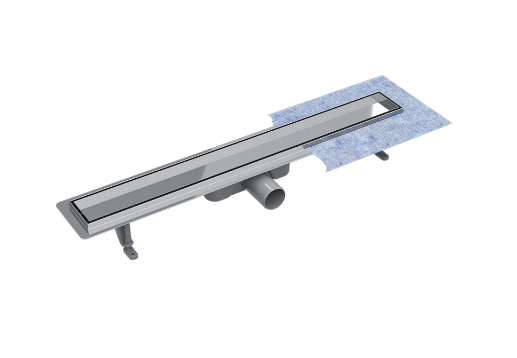 Besco Virgo Duo odpływ liniowy 70 cm, wys. 6,2 cm ruszt 2w1 stal OL-70-VD