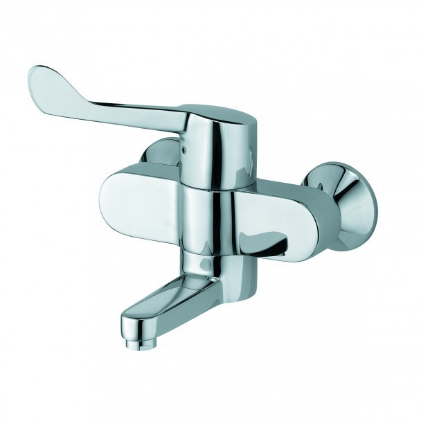 Kludi Medi care bateria umywalkowa natynkowa wylewka obrotowa 18 cm chrom 349220524