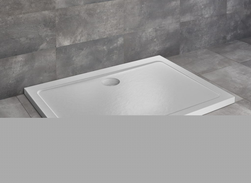 Radaway Doros D Stone brodzik prostokątny płaski 90x80 biały SDRD9080-01-04S