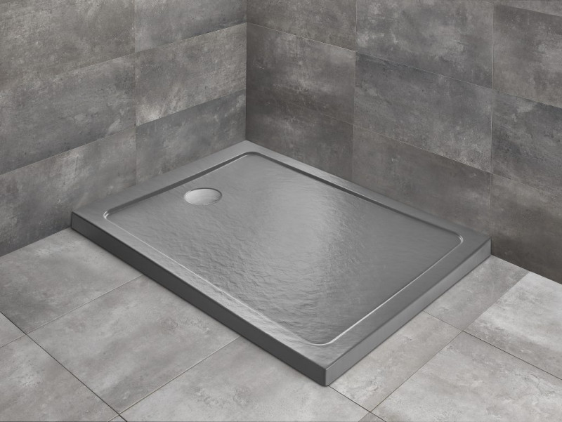 Radaway Doros F Stone brodzik prostokątny płaski akrylowy 120x90 antracyt SDRF1290-01-64S
