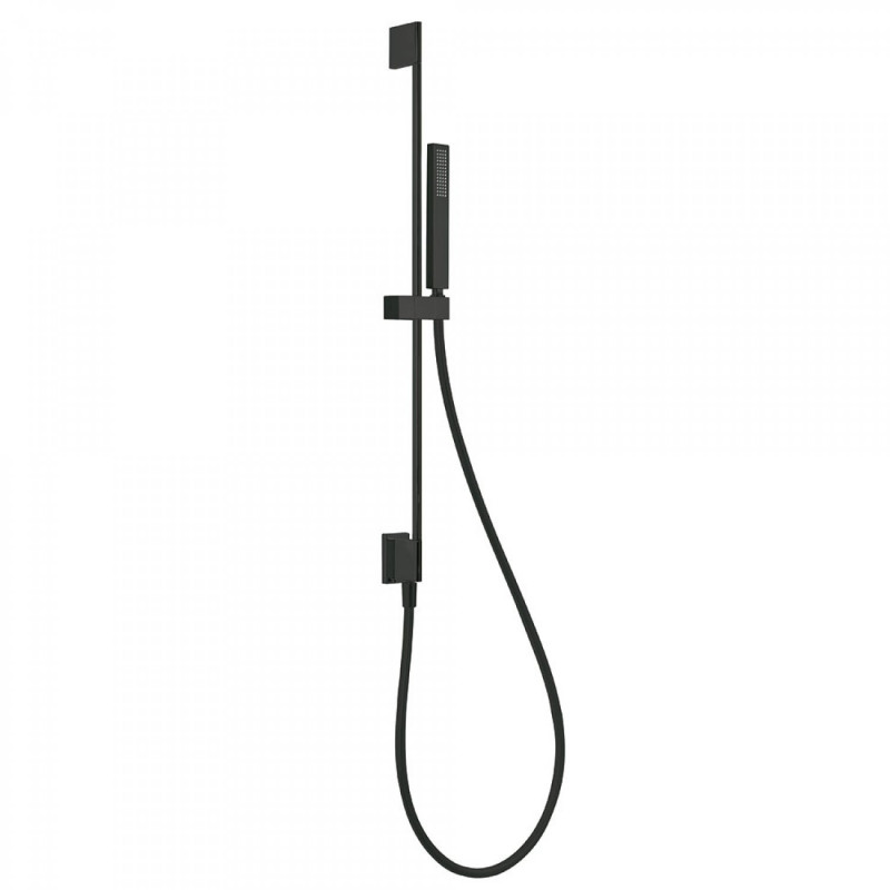 Tres Clasic drążek prysznicowy ze słuchawką 760 mm czarny matowy 034.932.01.NM