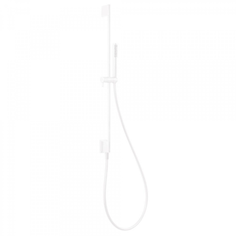 Tres Clasic drążek prysznicowy przesuwny ze słuchawką 760 mm biały matowy 034.931.01.BM