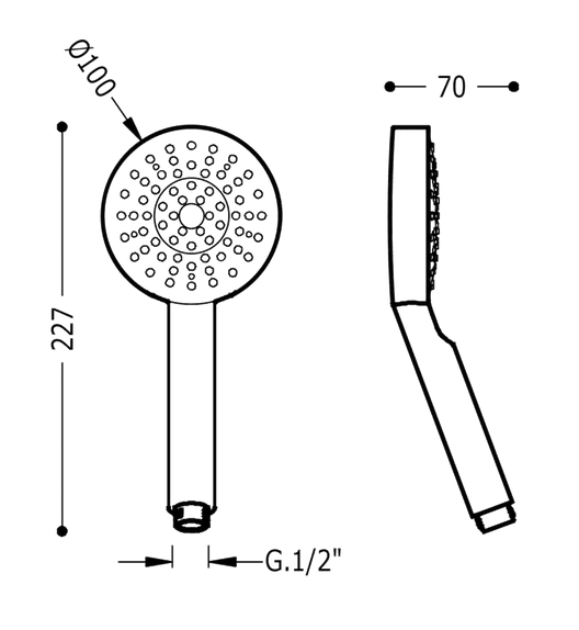 Tres słuchawka prysznicowa chrom 299.748.02