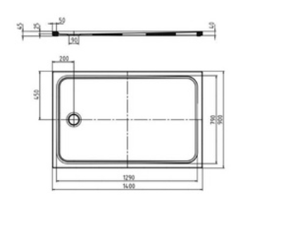 Kaldewei Cayonoplan brodzik prostokątny 140x90 z obniżonym nośnikiem styropianownym model 2267-5 362747980001