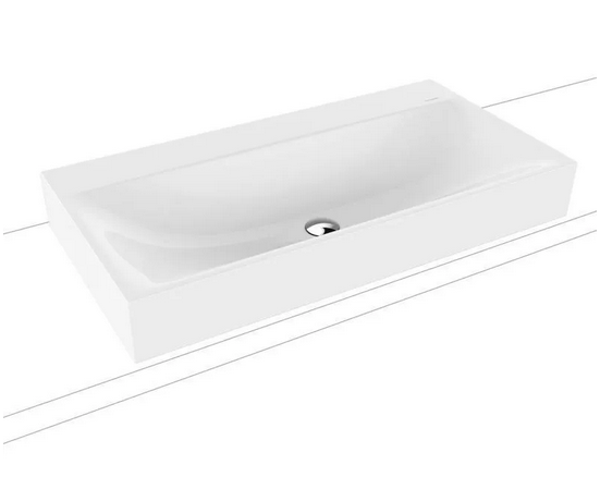 Kaldewei Silenio umywalka nablatowa bez otworu bez przelewu 90x46 cm wys. rantu 120 mm 3043 904206313001
