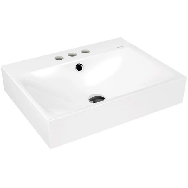 Kaldewei Silenio umywalka nablatowa z otworami z przelewem 60x46 cm wys. rantu 120 mm 3042 904106033001