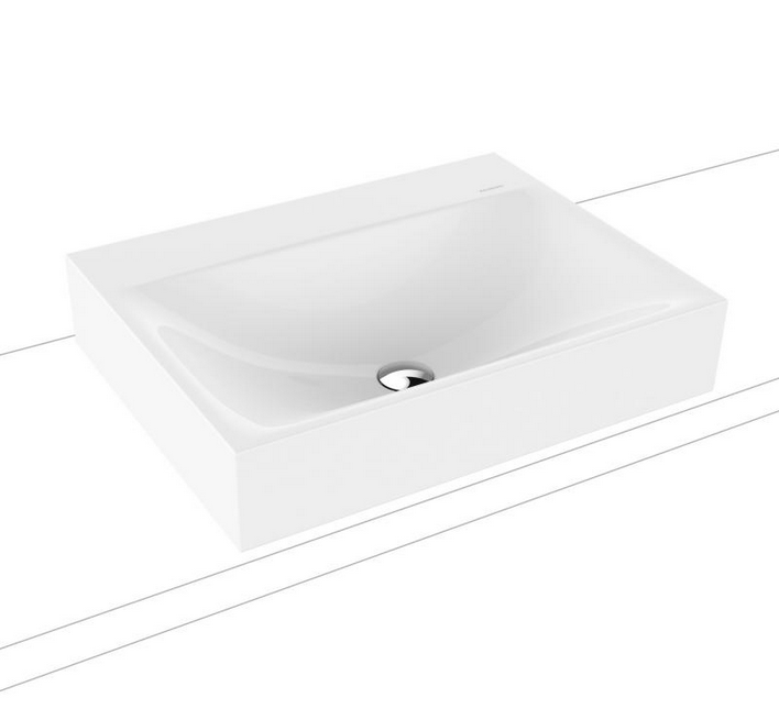 Kaldewei Silenio umywalka nablatowa bez otworu bez przelewu 60x46 cm wys. rantu 120 mm 3042 904106313001