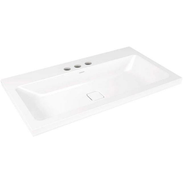 Kaldewei Cono umywalka nablatowa z otworami, bez przelewu 90x50 cm wys. rantu 40 mm 3084 902006013001
