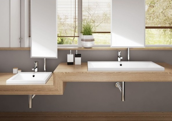 Kaldewei Puro S umywalka wpuszczana w blat z przelewem 90x38,5 cm wys. rantu 40mm 3174 909006003001