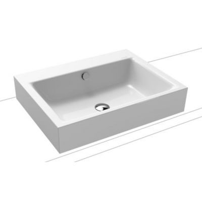 Kaldewei Puro umywalka nablatowa bez otworu z przelewem 60x46 cm wys. rantu 120 mm 3157 900706003001