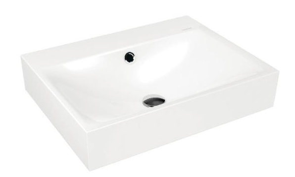 Kaldewei Silenio umywalka ścienna bez otworu z przelewem 60x46 cm 3044 904306003001