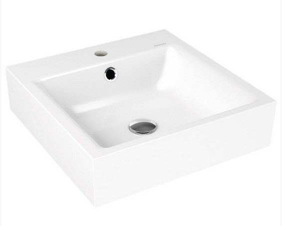 Kaldewei Puro umywalka ścienna z przelewem 46x46 cm 3163 901306013001