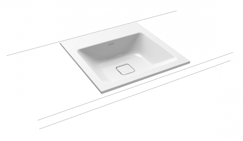 Kaldewei Cono umywalka wpuszczana w blat z otworem i bez przelewu 60x50 cm 3080 901606013001