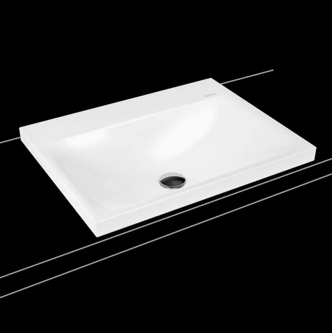 Kaldewei Silenio umywalka nablatowa bez otworu, bez przelewu 60x46 cm wys. rantu 40 mm 3040 903906313001