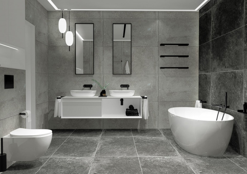 Deante Mokko Nero wieszak na ręcznik 60 cm czarny ADM_N621