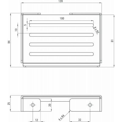 Deante Mokko Nero mydelniczka wisząca czarny ADM_N411