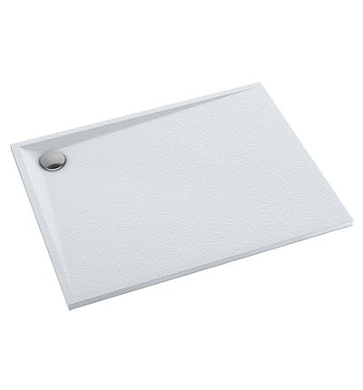 Omnires Stone brodzik prostokątny 120x80 cm kompozyt biały mat STONE80/120BM