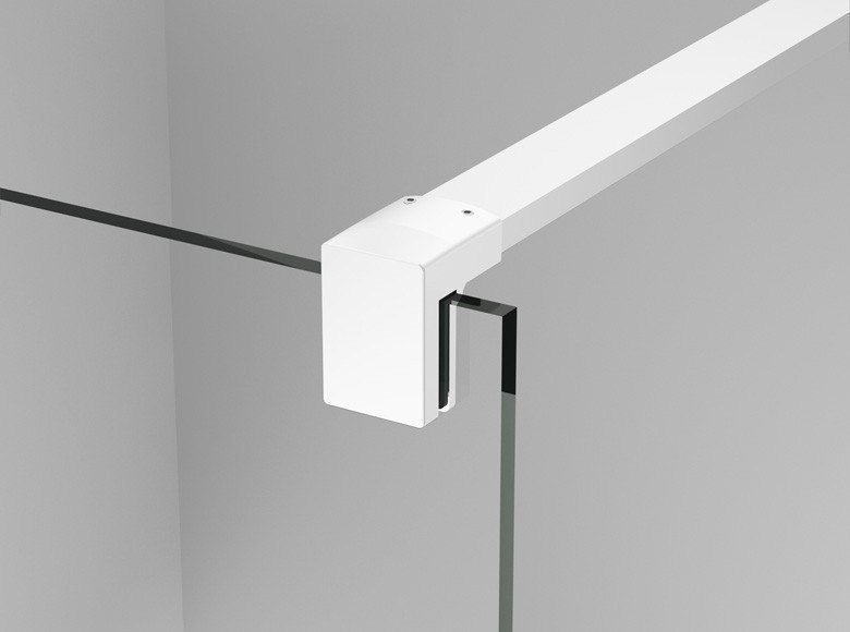 Sanswiss Easy White Line Loft 07 ścianka wolnostojąca Walk-In 150 cm biały mat STR4P1500907