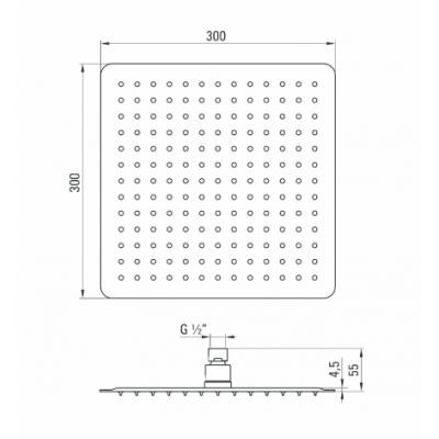 Deante Box Nero zestaw podtynkowy z termostatem i deszczownicą kompletny czarny BXYZNECT