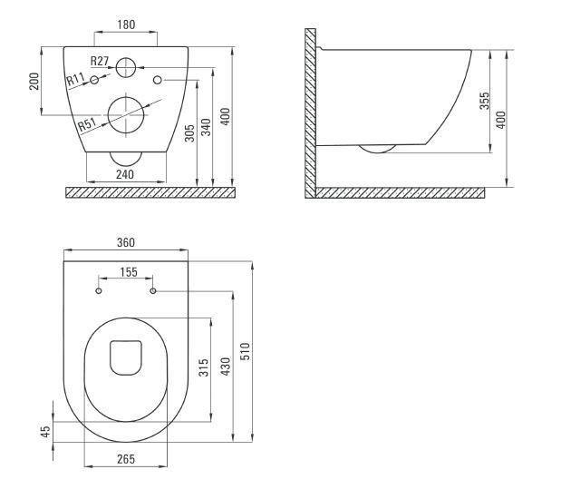 Deante Peonia Zero zestaw 6w1 kompletny stelaż + muszla wisząca bezkołnierzowa + deska wolnoopadająca