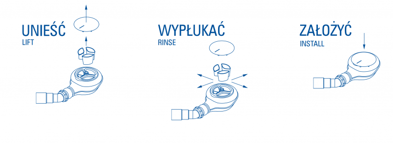 Deante Easy Clean syfon brodzikowy 90 czyszczony od góry NHC029C