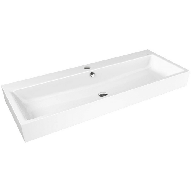 Kaldewei Puro umywalka nablatowa z przelewem 120x46 cm wys. rantu 120 mm 3158 907006013001