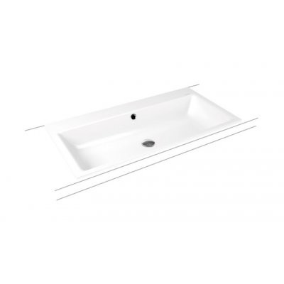 Kaldewei Puro umywalka wpuszczana w blat 90x46 cm bez otworu , z przelewem 3152 900206003001