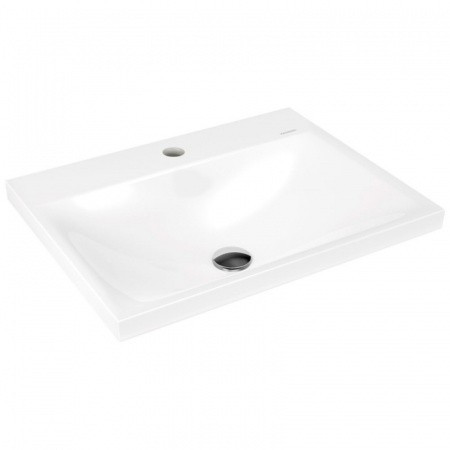 Kaldewei Silenio umywalka wpuszczana w blat z otworem bez przelewu 60x46 cm 3037 907706303001