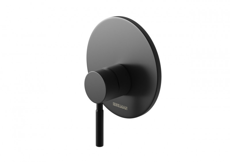 Kohlman Roxin Black bateria prysznicowa podtynkowa czarny QW220RB