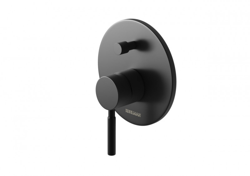 Kohlman Roxin Black bateria wannowo-prysznicowa podtynkowa czarny QW210RB