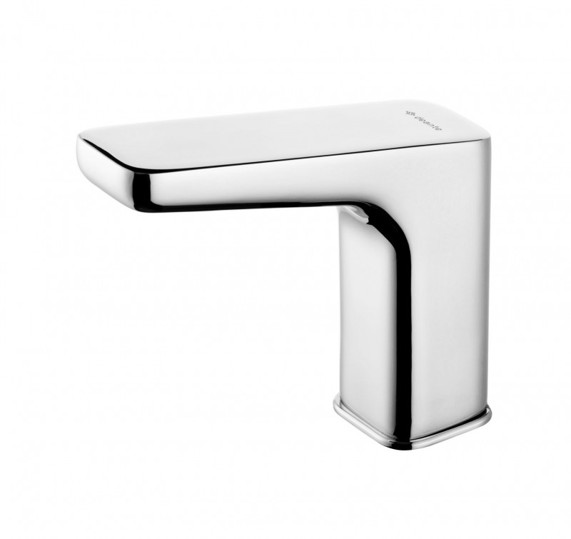 Deante Hiacynt bateria umywalkowa elektroniczna bezdotykowa zasilana z sieci 230/6V chrom połysk BQH028V