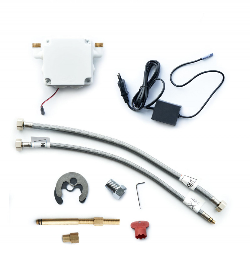 Deante Hiacynt bateria umywalkowa elektroniczna bezdotykowa zasilana z sieci 230/6V chrom połysk BQH028V