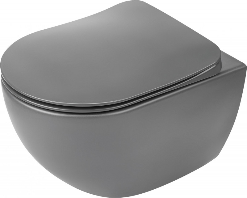 Deante Peonia muszla wisząca bezkołnierzowa 51cm antracyt CDEDZPW