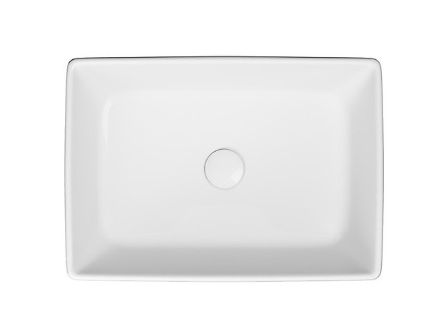 Cersanit City 50 umywalka stawiana na blat prostokątna 50 x 35 cm biała K35-048