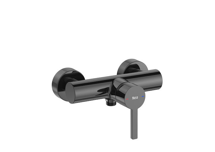 Roca Naia Black bateria natynkowa prysznicowa czarny tytanowy A5A2196CN0