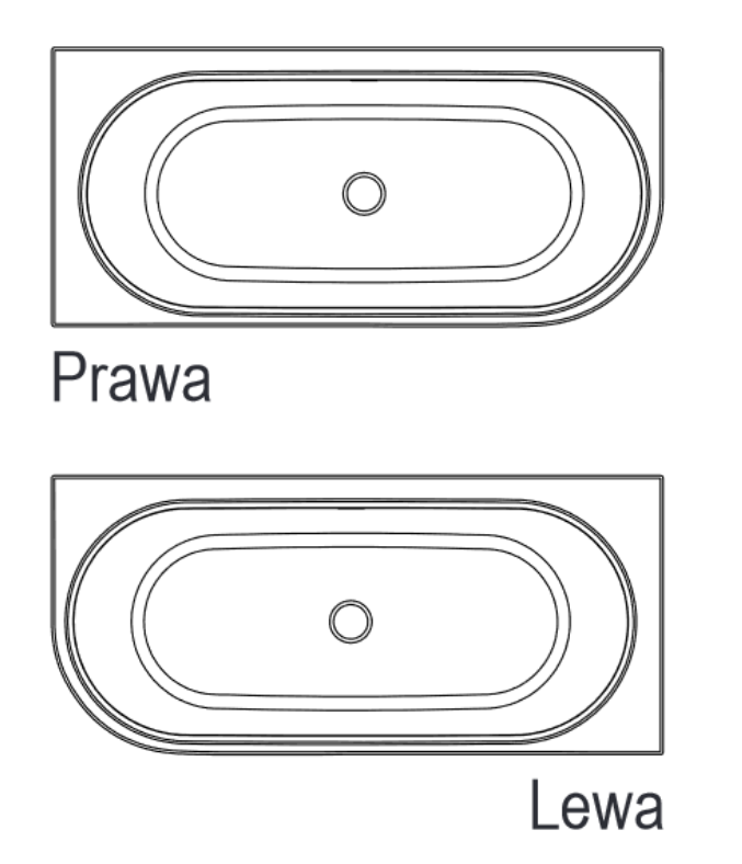 Riho Desire Corner wanna wolnostojąca przyścienna prawa akrylowa 180x84 biały matowy BD05105