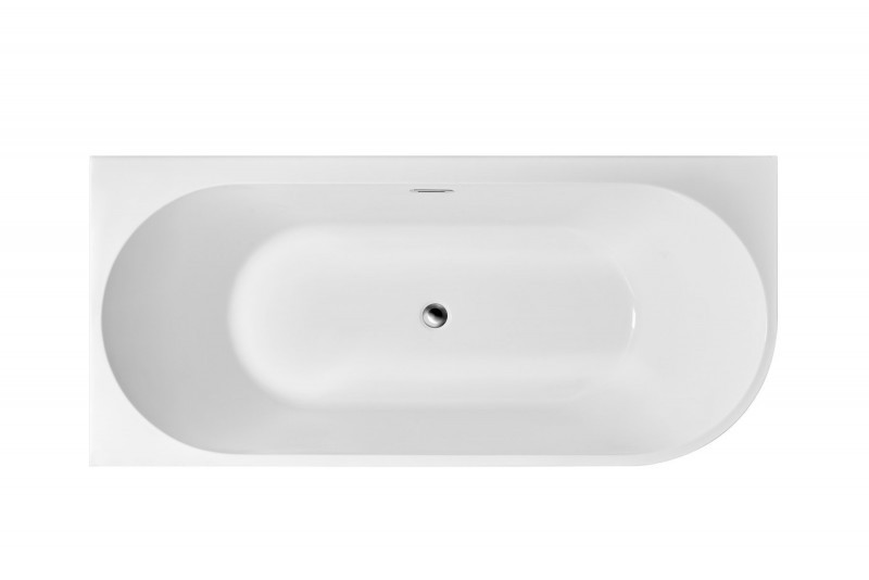 Corsan Intero E-240 wanna wolnostojąca przyścienna lewa 170x80 biała E-240XL