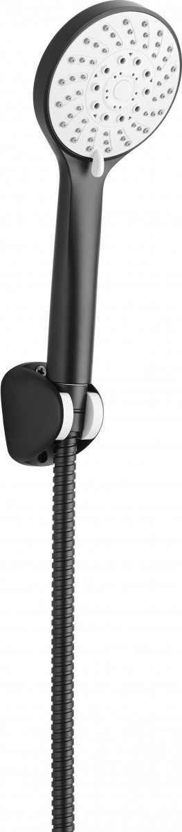Deante Avis zestaw prysznicowy z uchwytem punktowym czarny NGVN41K