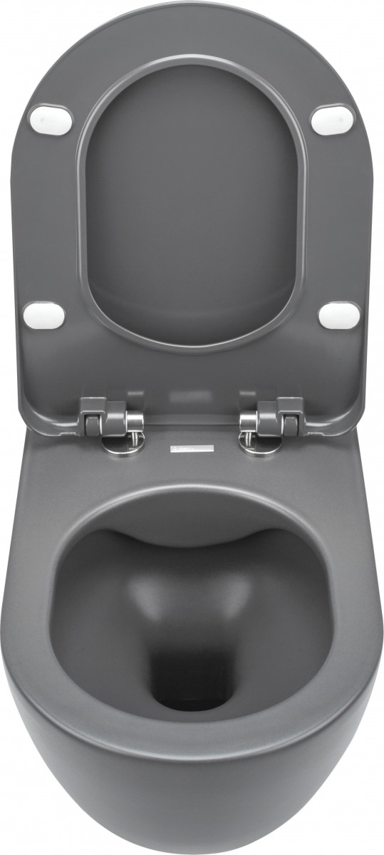 Deante Peonia muszla wisząca bezkołnierzowa 51cm antracyt CDEDZPW