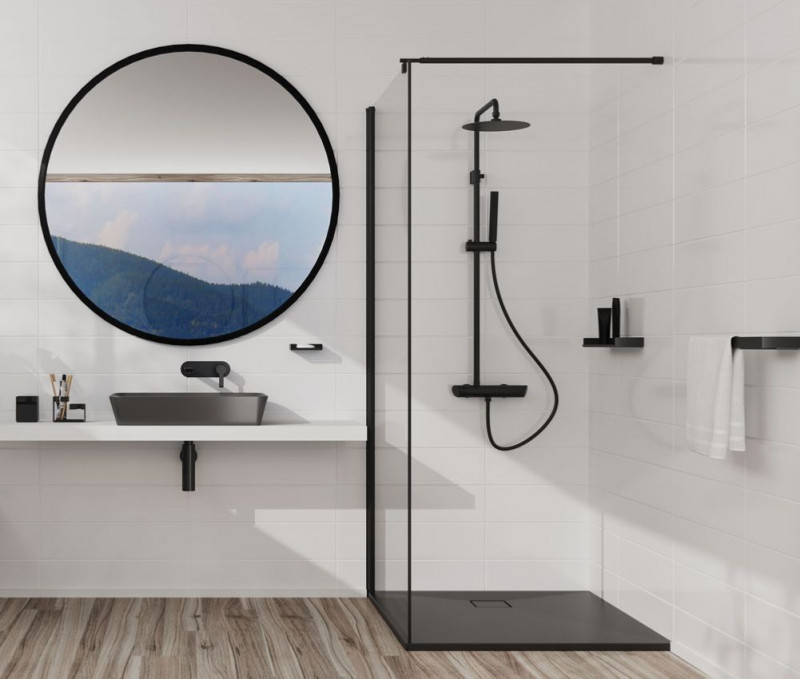 Deante Tess umywalka stawiana na blat 60cm antracyt CDSDU6S