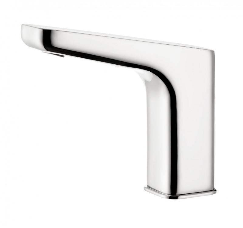 Deante Hiacynt bateria umywalkowa elektroniczna bezdotykowa zasilana z sieci 230/6V chrom połysk BQH028V