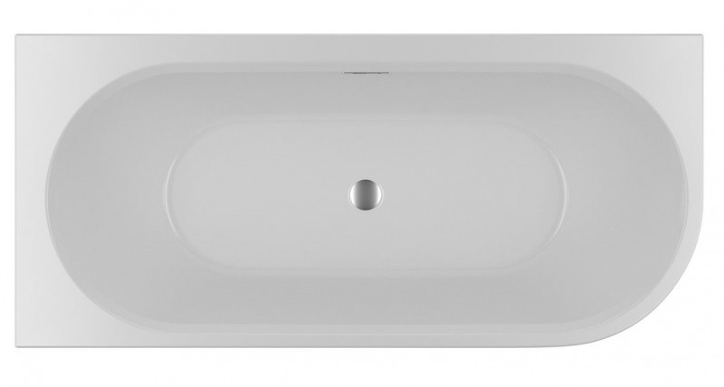 Riho Desire Corner LED wanna wolnostojąca przyścienna prawa akrylowa z oświetleniem LED 180x84 biały połysk BD0500500K00133