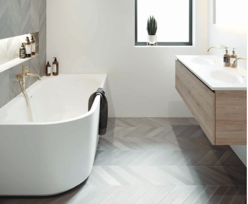 Riho Desire Corner wanna wolnostojąca przyścienna lewa akrylowa 180x84 biały matowy BD06105